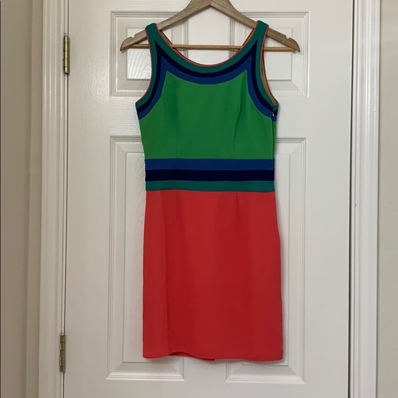 Bright Color Block Dress - Picture 3 of 6